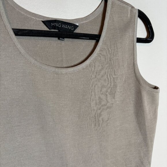 Ming Wang grey sleeveless sweater tank - Picture 2 of 5